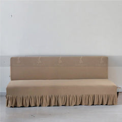 Frill Style Micro Mesh Sofa Cover (Beach Color)