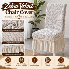 Zebra Valvet Chair cover