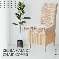 Zebra Valvet Chair cover