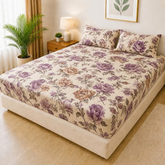 Printed 3 Piece's Quilted Bedsheets Set (100% Waterproof) New Arrivals! Luxury Bedsheet tm-0007