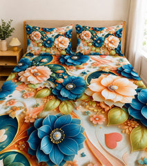 3D Printed Bedsheet with 2 Pillow Covers – 3-Piece Set | Article No. 5