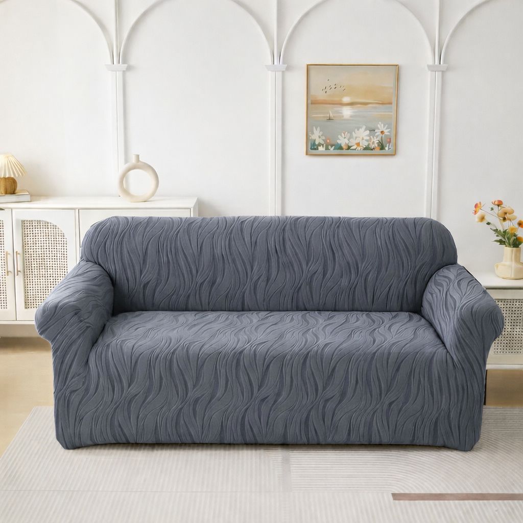 FITTED ZEBRA VALVET SOFA COVER
