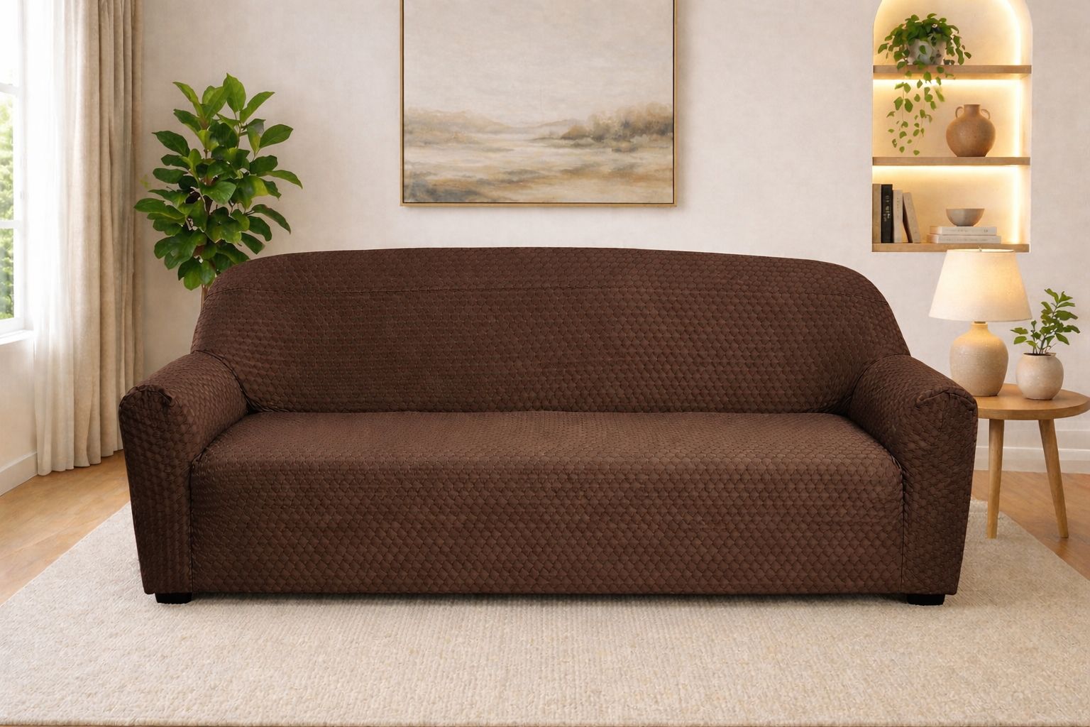 Fitted Style Butterfly Fabric Sofa Cover Branded