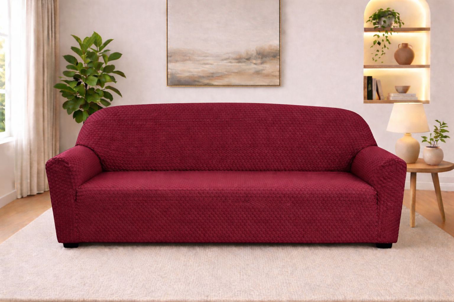 Fitted Style Butterfly Fabric Sofa Cover Branded