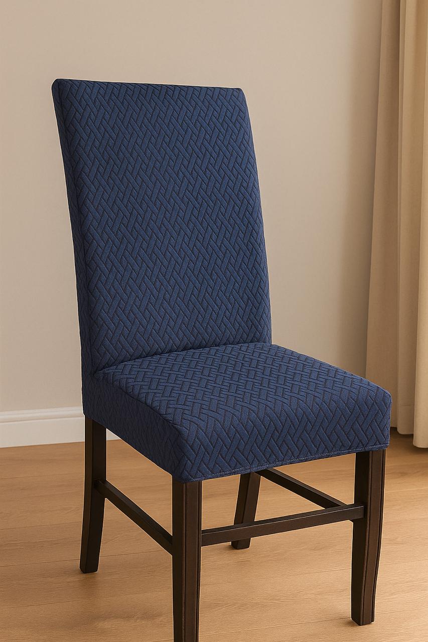 New Thickend Velvet Strip Design Dinning Chair Covers