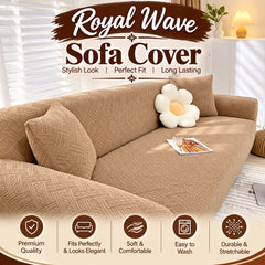 New Royal Wave Sofa Cover