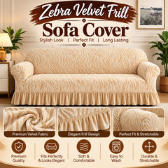 ZEBRA VALVET SOFA COVER