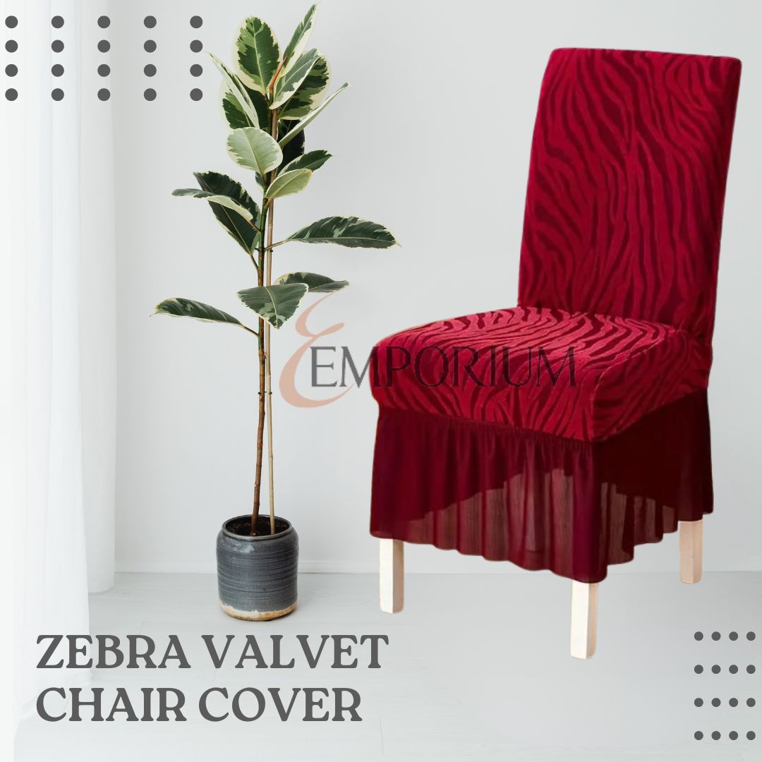 Zebra Valvet Chair cover