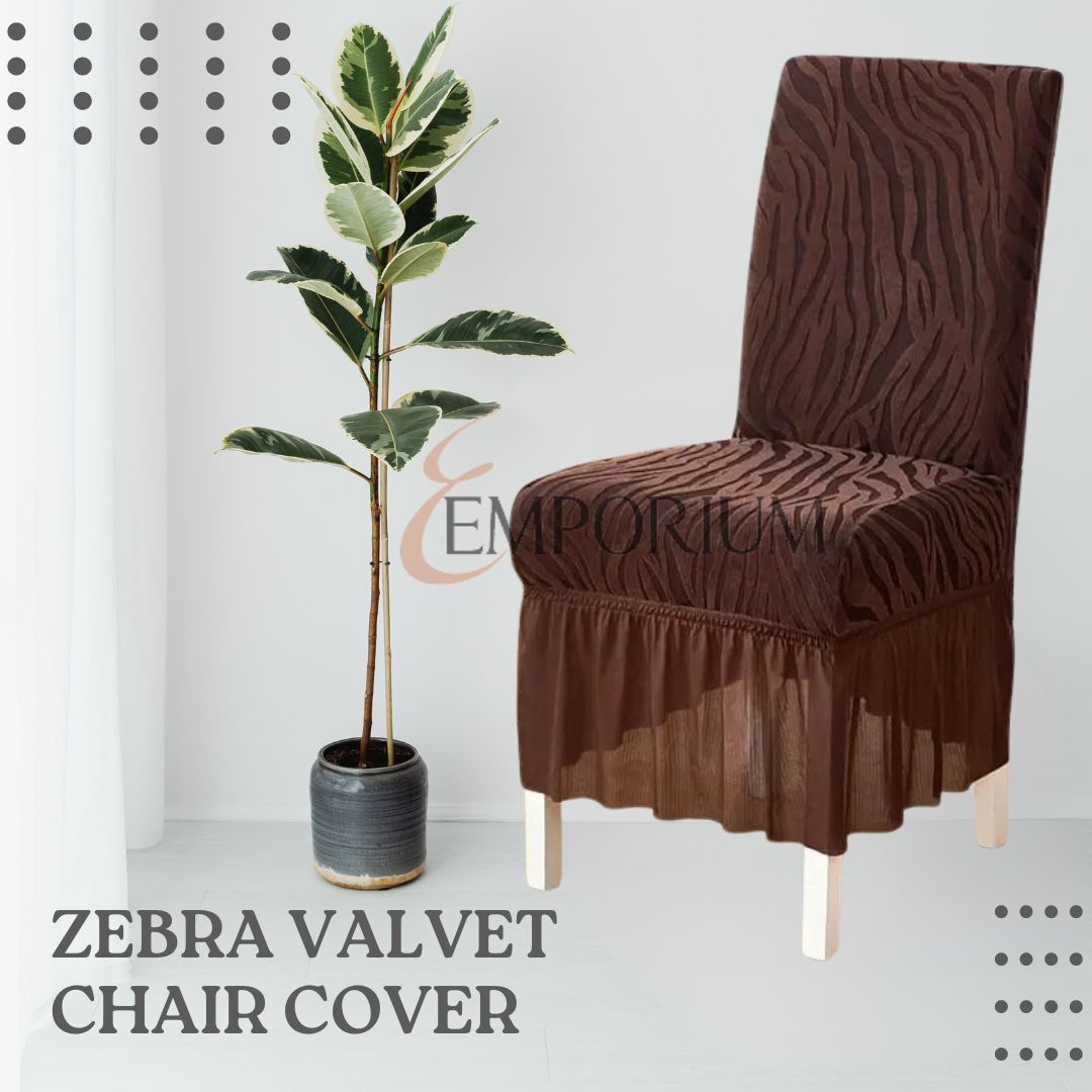 Zebra Valvet Chair cover