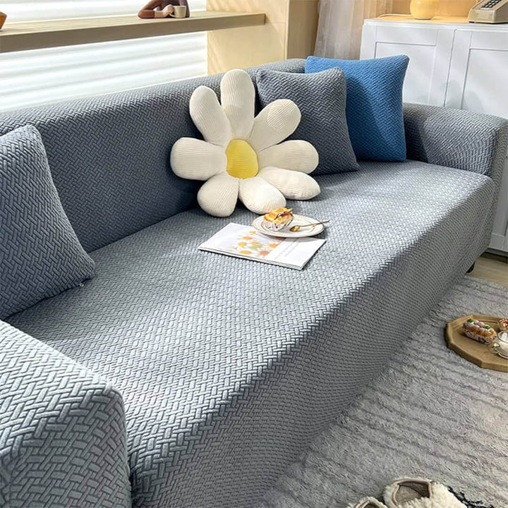 Stripe Jacquard Sofa Cover Branded